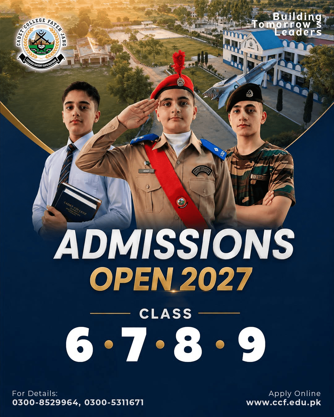Admission Open for Classes 6th, 7th, 8th, and 9th