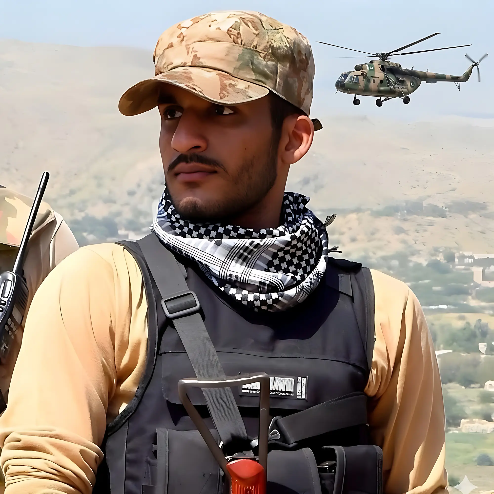 Maj.Junaid Ameen Kit no.7119 Ghazali House Pakistan Army