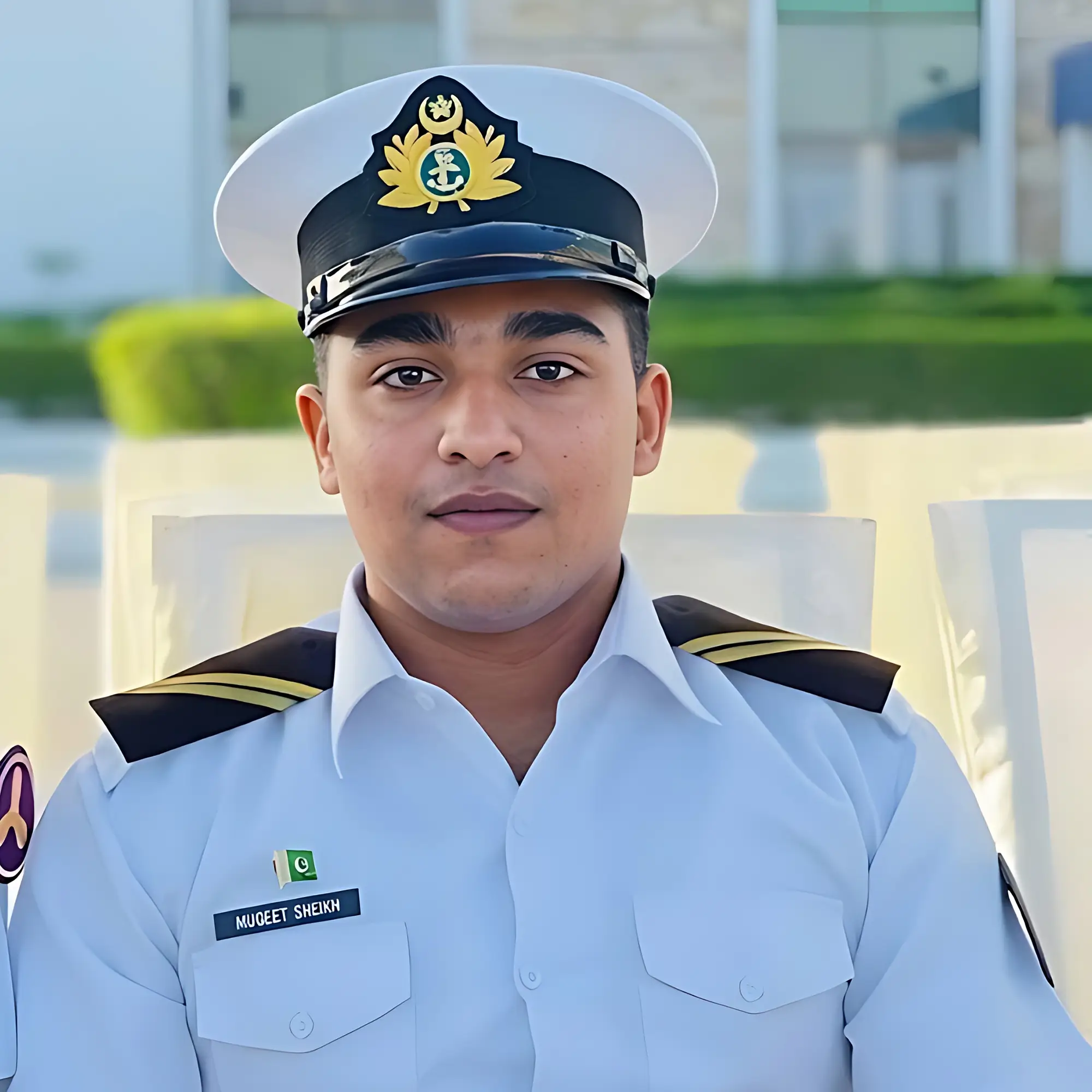 Officer Cadet Muqeet Shiekh kit no 18129 Ghazali House GC-Pakistan Merchant navy