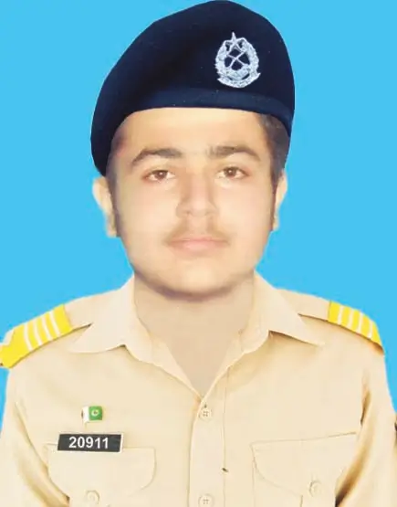 Ahmad Raza, Roll No 106508, Kit No 20911 – 1053 marks (95.73%) A+ grade in Class 10th Board Exam 2022, Cadet College Fateh Jang