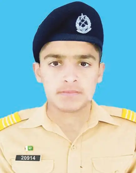 Abdul Majeed, Roll No 106520, Kit No 20914 – 1052 marks (95.64%) A+ grade in Class 10th Board Exam 2022, Cadet College Fateh Jang