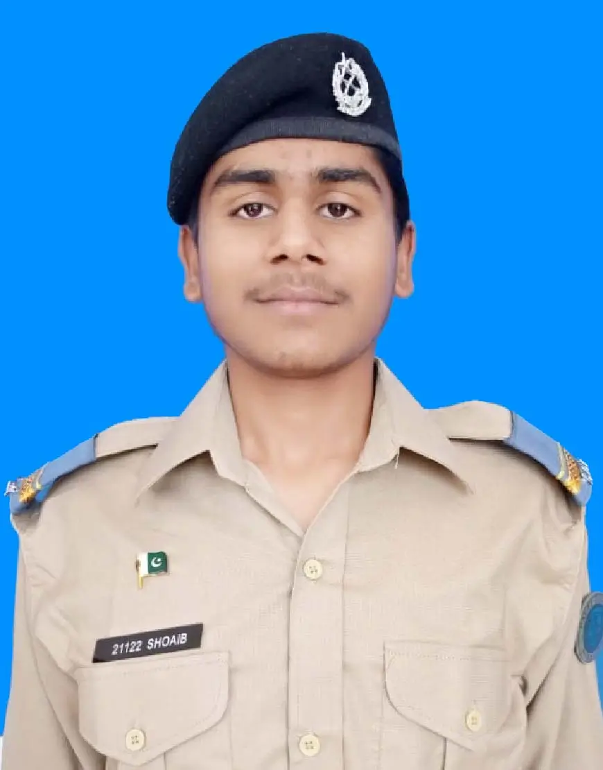 Muhammad Shoaib Khan, Roll No 744783, Kit No 21122 – 869 marks (79%) A grade in Class 12th Board Exam 2023, Cadet College Fateh Jang