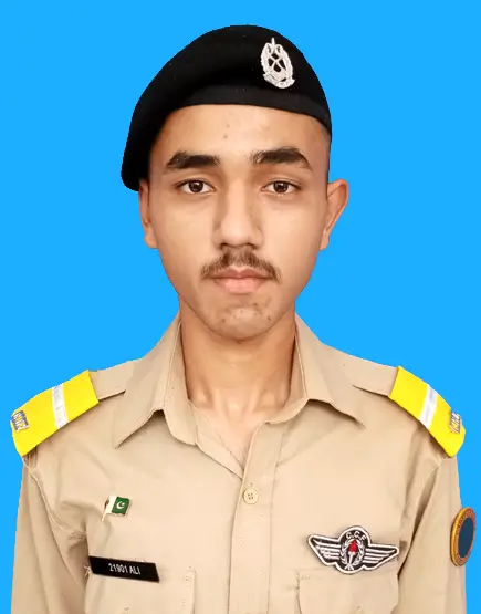 Muhammad Ali Khan, Roll No 109647, Kit No 21901 – 1018 marks (92.55%) A+ grade in Class 10th Board Exam 2023, Cadet College Fateh Jang
