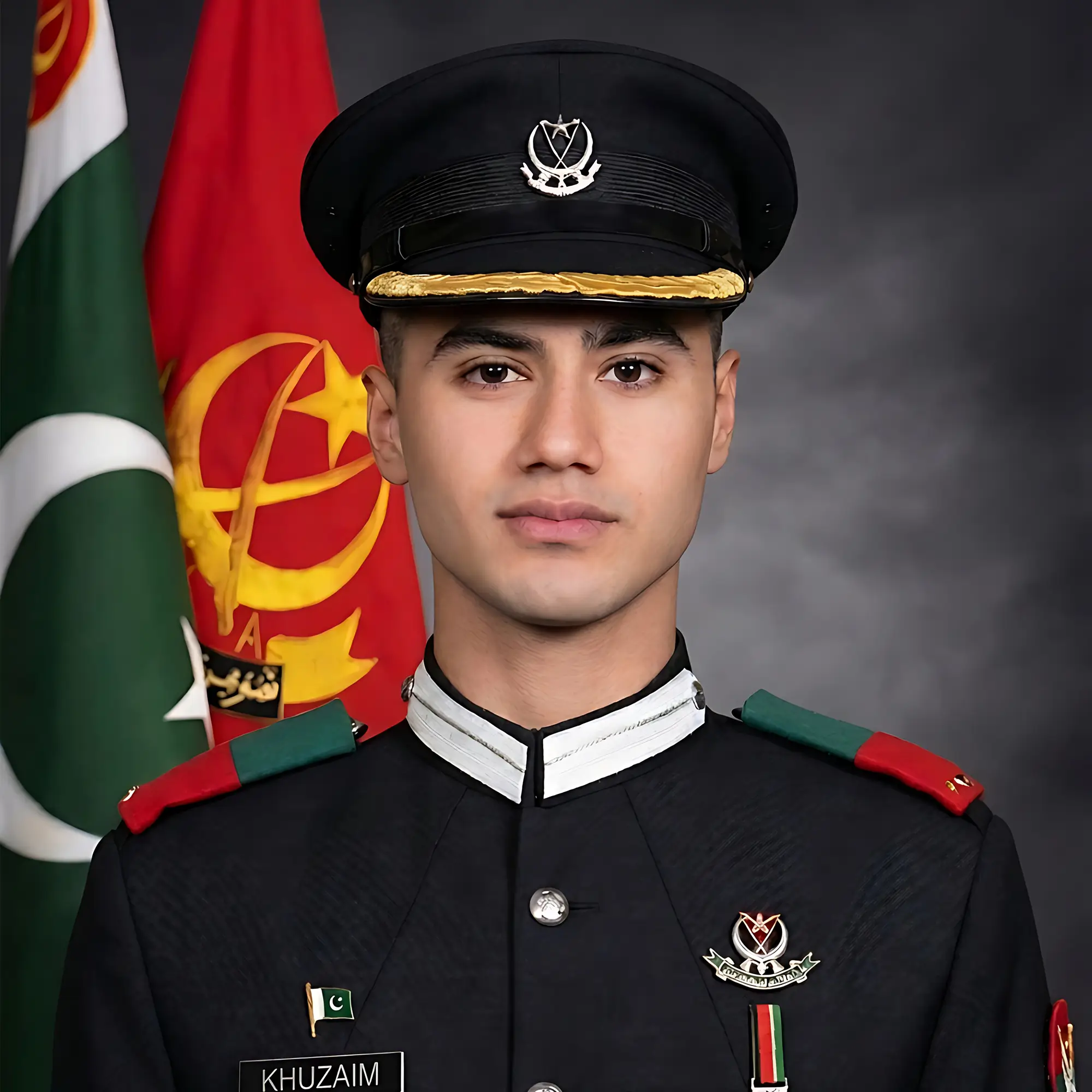 Lt. Khuzaim Kit no 20806 Jinnah Hosue Pakistan Army