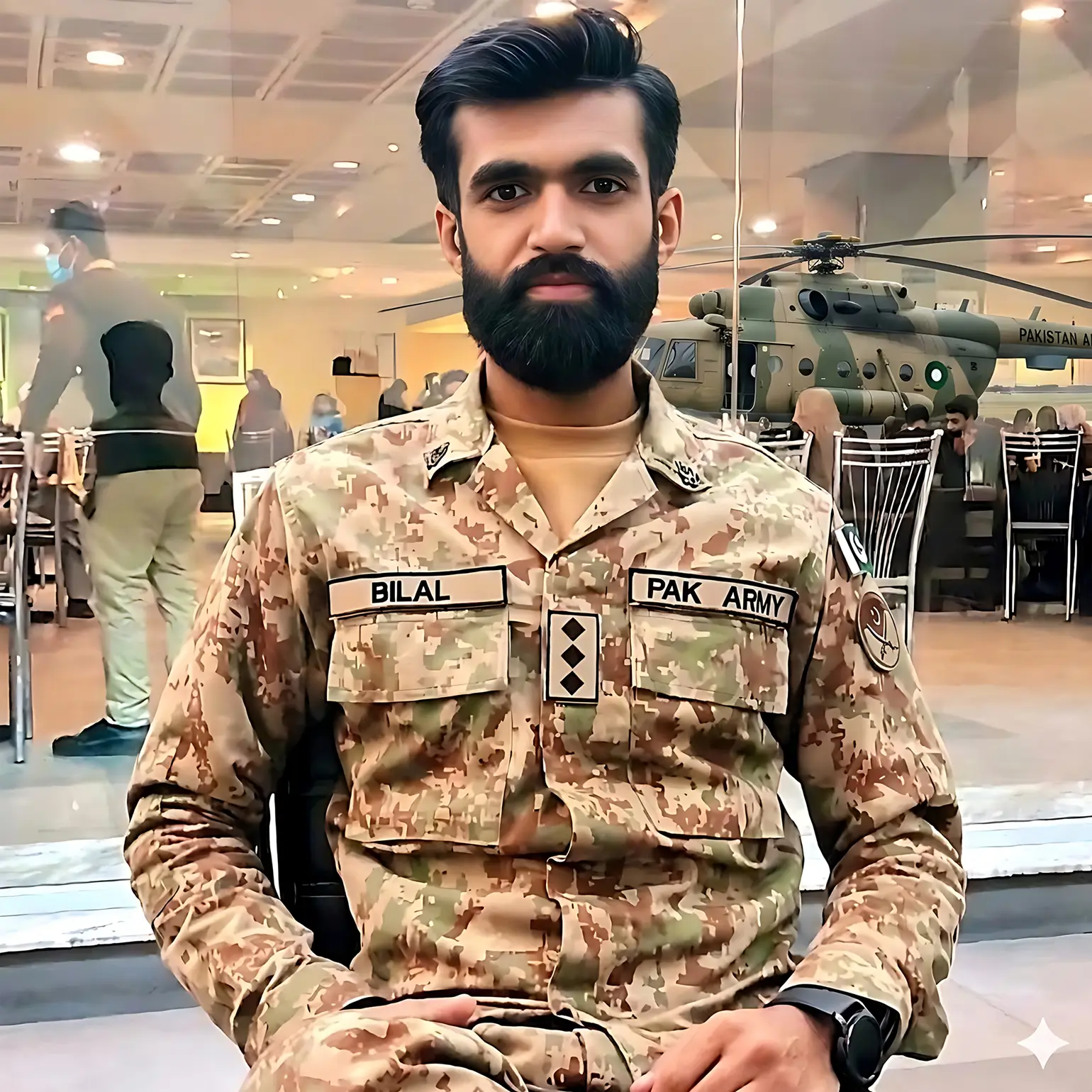 MaJ.Dr.Bilal shehzad kit no.9917 Roomi house MBBS Pakistan Army