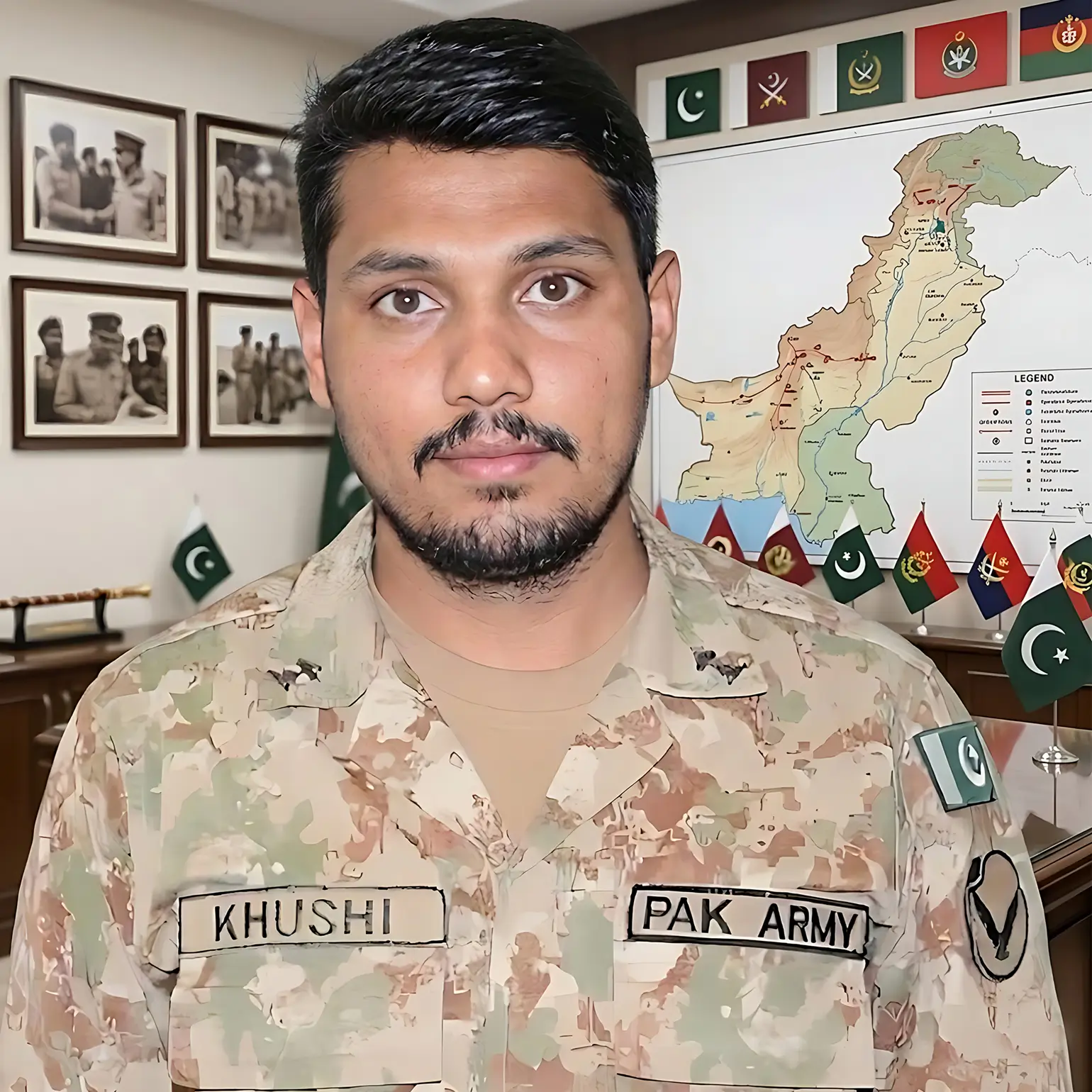 Khushi Muhmmad Kit no 7917 Ayubi House Sub Inspector 19-Div Mangla Cantt Punjab Ragers ,Pak Army