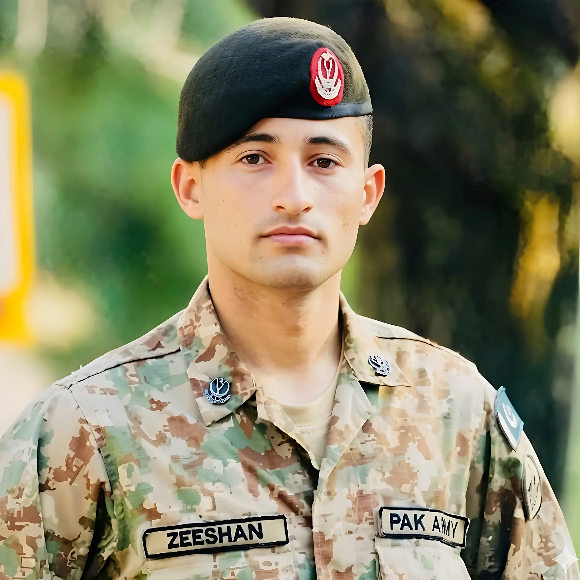Maj Zeeshan Amanat Kit no.9166 Rommi House Pakistan army