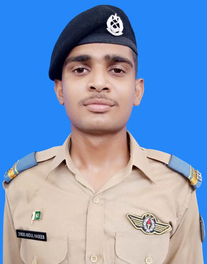 Abdul Haseeb, Roll No 132628, Kit No 21835 – 1118 marks (93%) A+ grade in Class 10th Board Exam 2024, Cadet College Fateh Jang