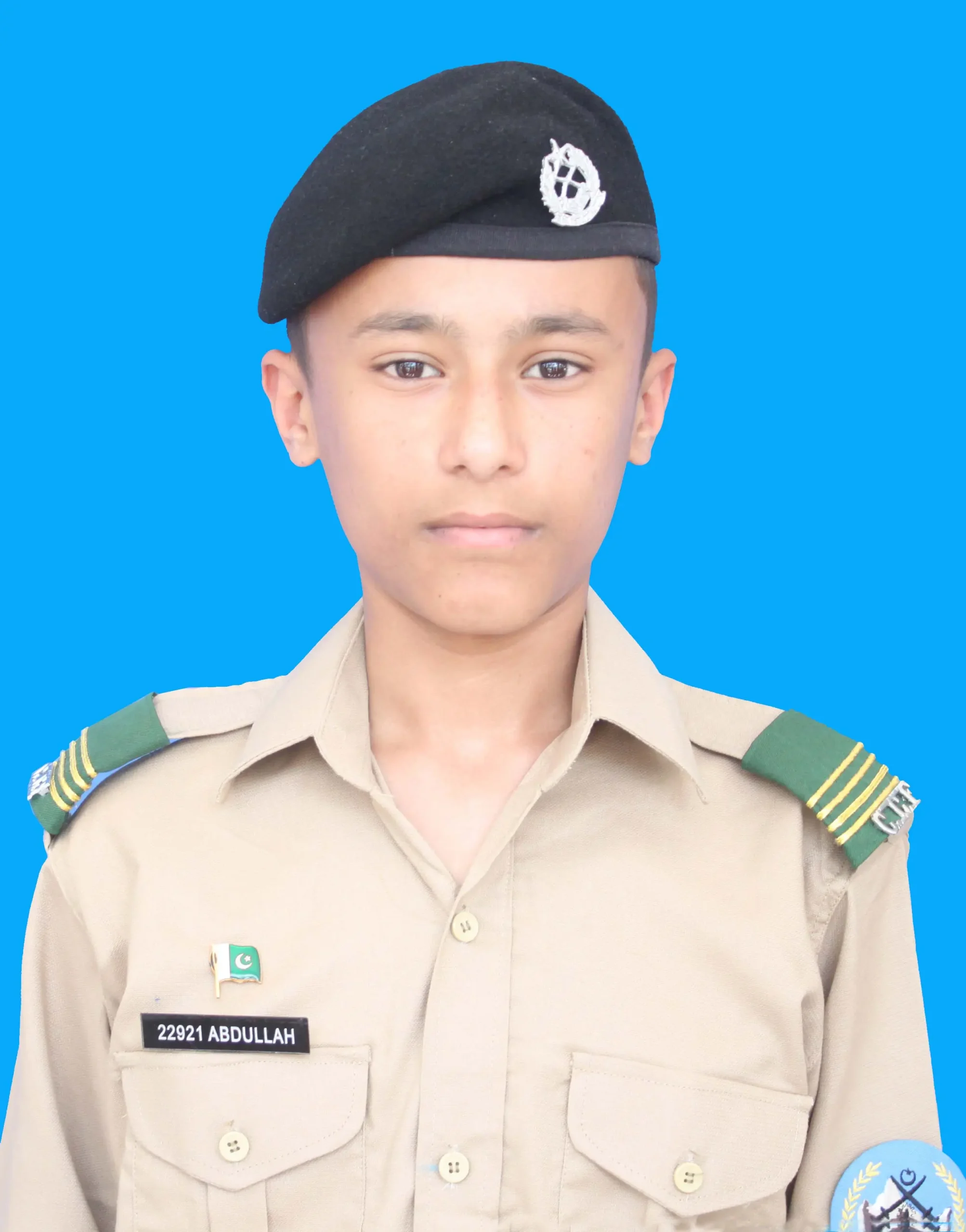 Abdullah Imtiaz, Roll No 132524, Kit No 22921 – 1106 marks (92%) A+ grade in Class 10th Board Exam 2024, Cadet College Fateh Jang