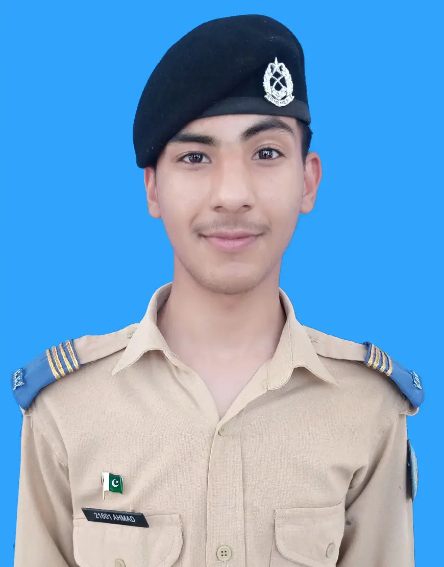 Ahmad Tehseen, Roll No 930809, Kit No 21601 – 1148 marks (95.7%) A+ grade in Class 10th Board Exam 2026, Cadet College Fateh Jang