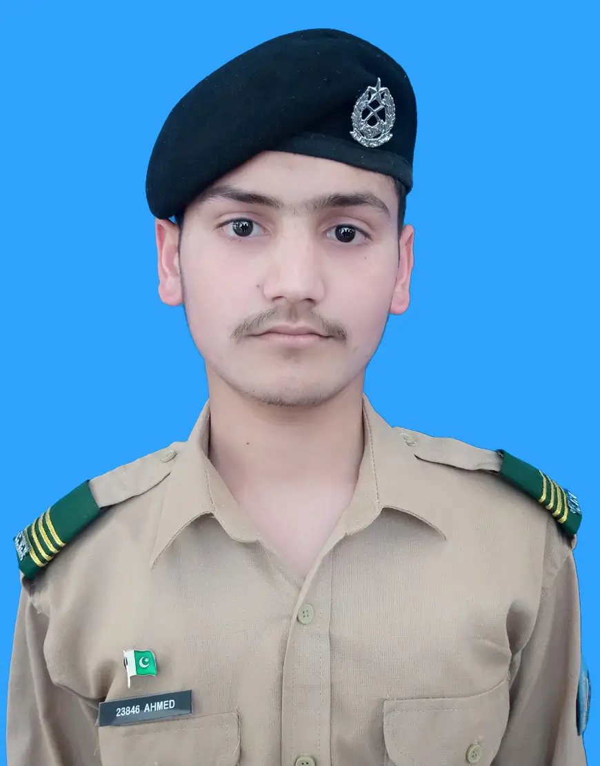 Ahmed Asif, Roll No 906327, Kit No 23846 – 1145 marks (95.4%) A+ grade in Class 10th Board Exam 2026, Cadet College Fateh Jang