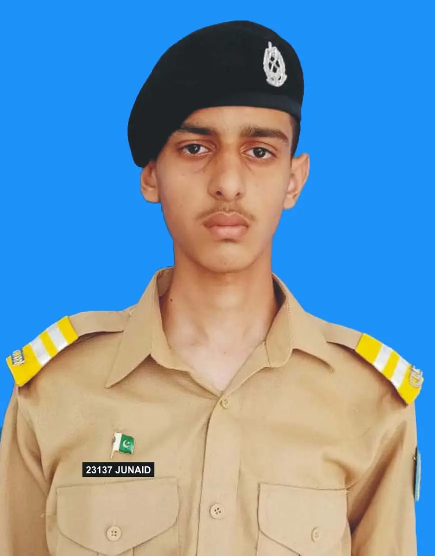 Junaid Ali Shahid, Roll No 721782, Kit No 23137 – 1066 marks (89%) A+ grade in Class 12th Board Exam 2025, Cadet College Fateh Jang