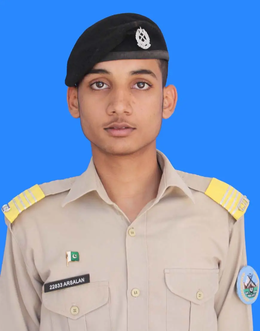 M. Arslan Arshad, Roll No 932330, Kit No 22833 – 1118 marks (93%) A+ grade in Class 10th Board Exam 2025, Cadet College Fateh Jang