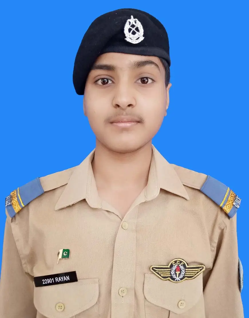 M. Rayan Khan, Roll No 752513, Kit No 22901 – 1030 out of 1200 marks (85.83%) in Class 12th Annual Result 2026, Cadet College Fateh Jang