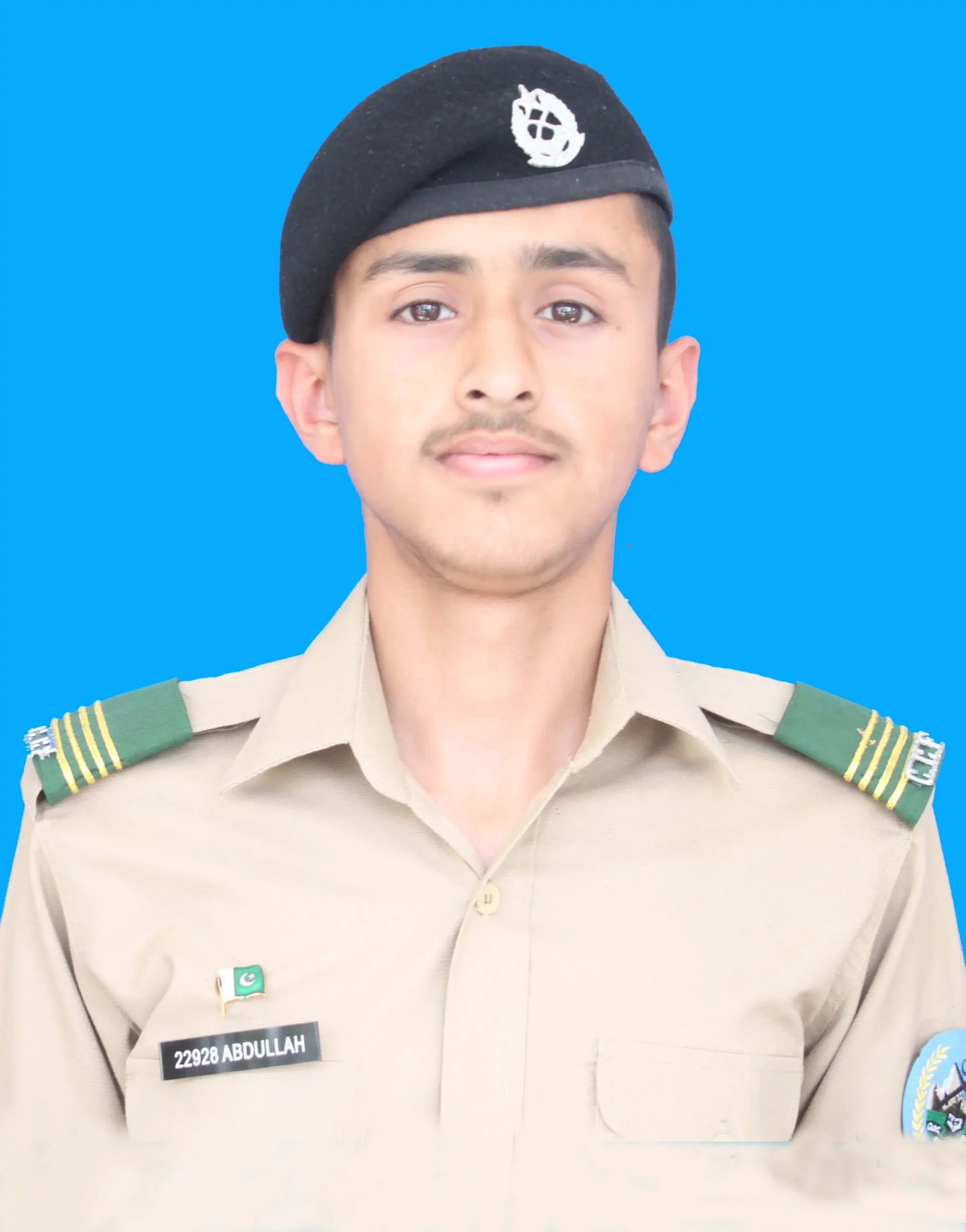 Muhammad Abdullah, Roll No 132547, Kit No 22928 – 1105 marks (92%) A+ grade in Class 10th Board Exam 2024, Cadet College Fateh Jang