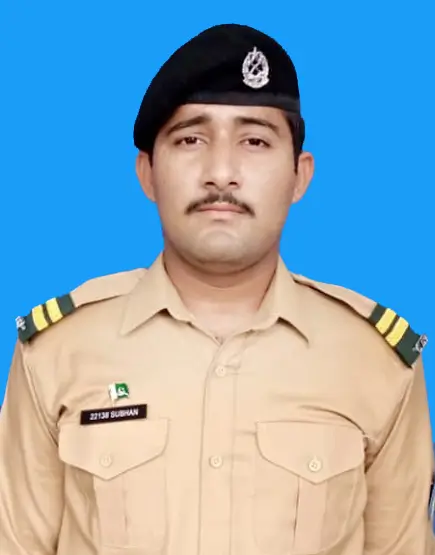 Subhan Malik, Roll No 724140, Kit No 22138 – 1068 marks (89%) A+ grade in Class 12th Board Exam 2024, Cadet College Fateh Jang